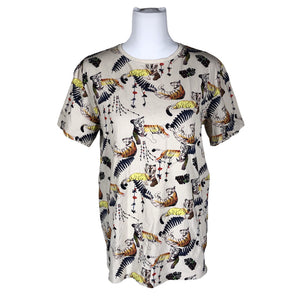 Unisex Aarrelabel - T-särk, suurus 40 - Beige (1)
