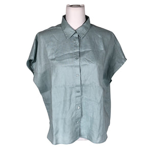 Unisex Essentials by Stockmann - Lühikeste käistega pluus, suurus 40 - Helesinine (1)
