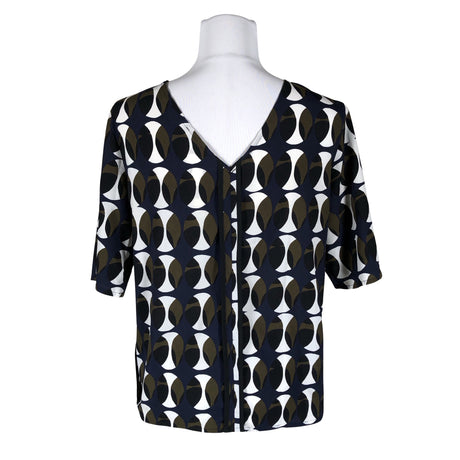 Unisex Sisley - Lühikeste käistega pluus, suurus 36 - Sinine (2)