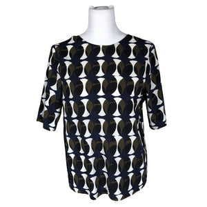 Unisex Sisley - Lühikeste käistega pluus, suurus 36 - Sinine (1)