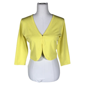 Unisex Fransa - Kardigan, suurus 40 - Kollane (1)