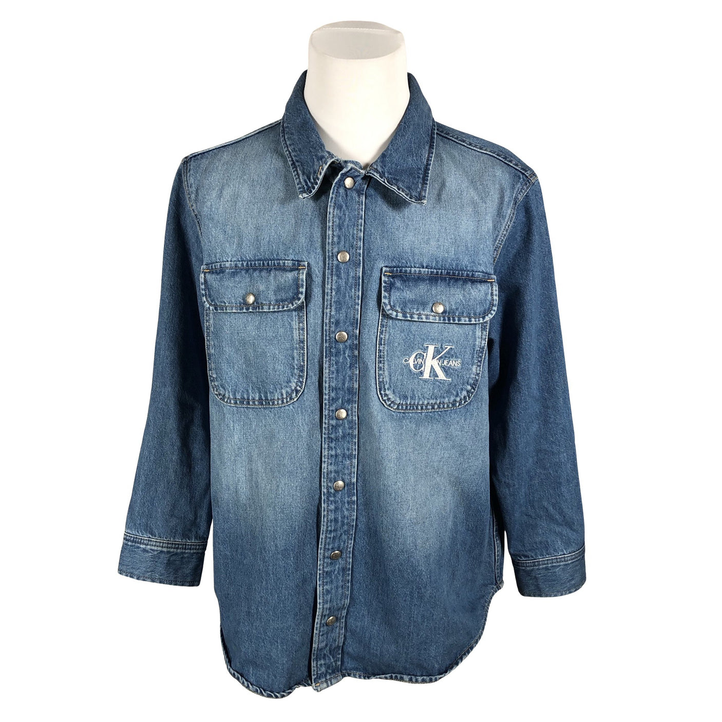 Unisex Calvin Klein Jeans - Teksasärk, suurus M - Sinine (1)