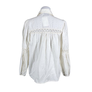 Unisex Bohemiana - Pluus, suurus 38 - Looduslik valge (2)
