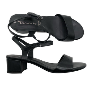 Unisex Tamaris - Kontsaga rihmikud, suurus 41 - Must (1)
