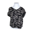 Unisex Fransa - Lühikeste käistega pluus, suurus 44 - Must ()