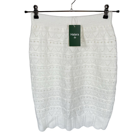 Unisex Halara - Kootud seelik, suurus 38 - Valge ()
