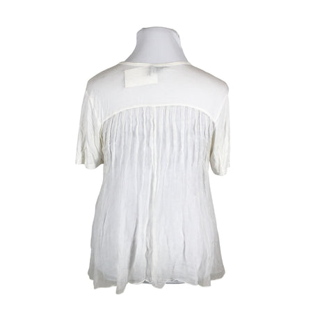 Unisex Nü - Lühikeste käistega pluus, suurus 42 - Valge (2)
