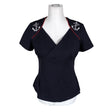 Unisex Lindy Bop - T-särk, suurus 40 - Sinine ()