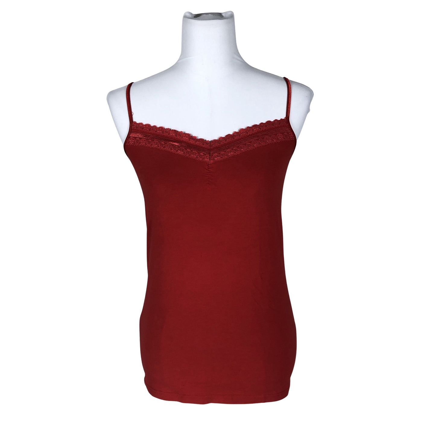Unisex Esprit - Trikotaažist topp, suurus 38 - Punane (1)