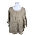 Unisex Bohemiana - Lühikeste käistega pluus, suurus Ei kokoa - Beige ()