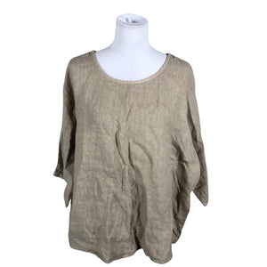 Unisex Bohemiana - Lühikeste käistega pluus, suurus Ei kokoa - Beige (1)