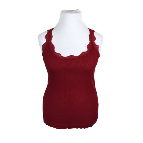 Unisex Rosemunde - Trikotaažist topp, suurus 42 - Veinipunane ()