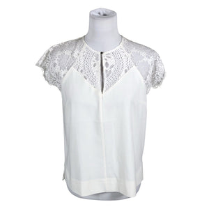 Unisex InWear - Lühikeste käistega pluus, suurus 36 - Valge (1)