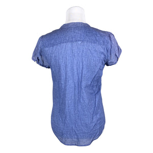 Unisex S.T.I - Lühikeste käistega pluus, suurus 36 - Sinine (2)