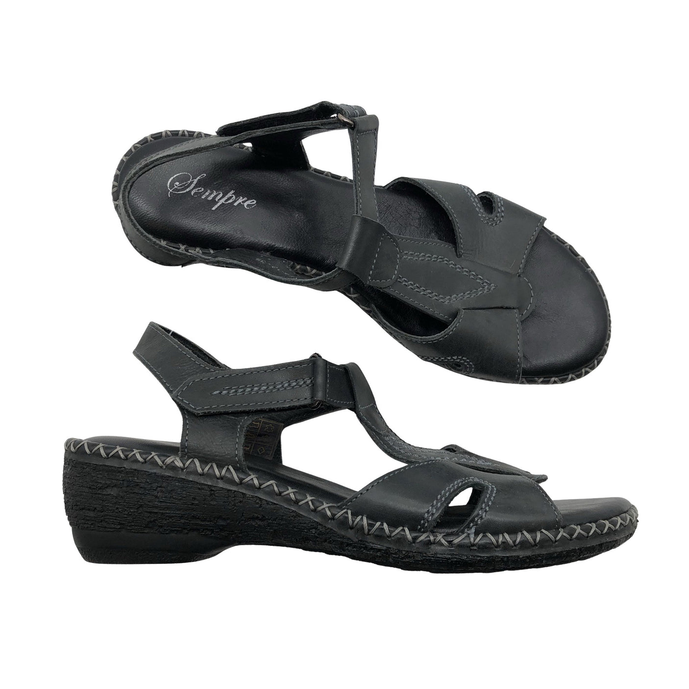 Unisex Sempre - Rihmikud, suurus 39 - Must (1)