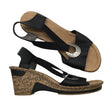 Unisex Rieker - Kiilkontsaga rihmikud, suurus 40 - Must ()