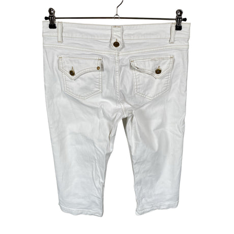 Unisex Esprit - Teksast poolpikad püksid, suurus 40 - Valge (2)