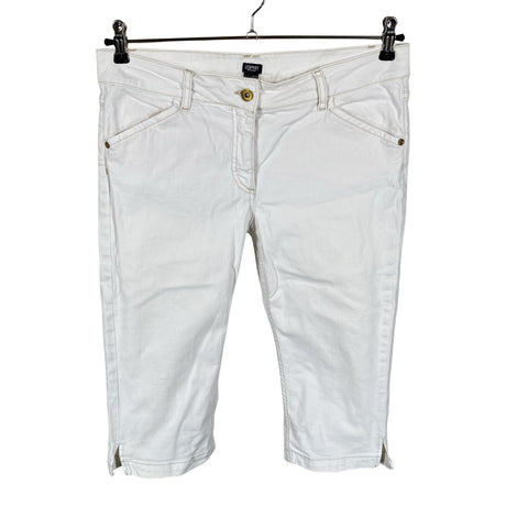 Unisex Esprit - Teksast poolpikad püksid, suurus 40 - Valge ()