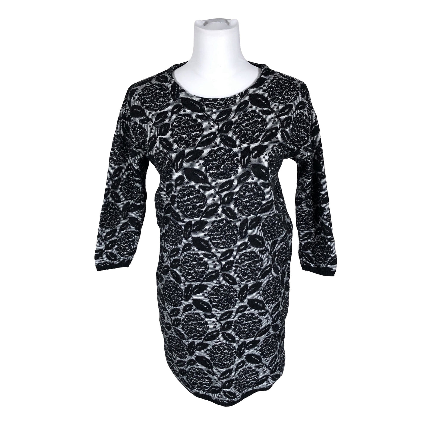 Unisex Kaino - Trikotaažist kleit, suurus 34 - Must (1)