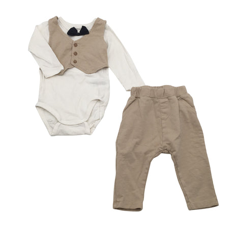 Unisex Lindex - Bodi, suurus 62 - 68 - Valge ()