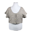 Unisex AmourLinen - Lühikeste käistega pluus, suurus 42 - Beige ()