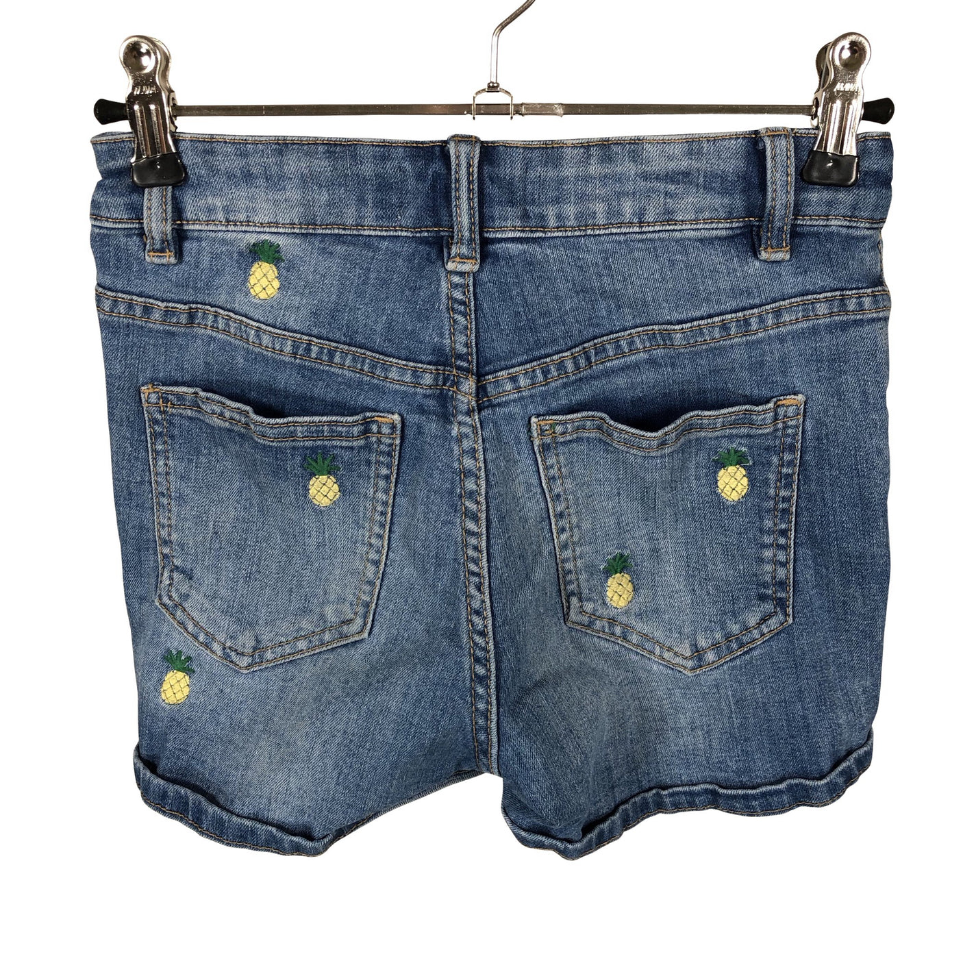 Unisex Lindex - Teksast lühikesed püksid, suurus 128 - 134 - Sinine (2)