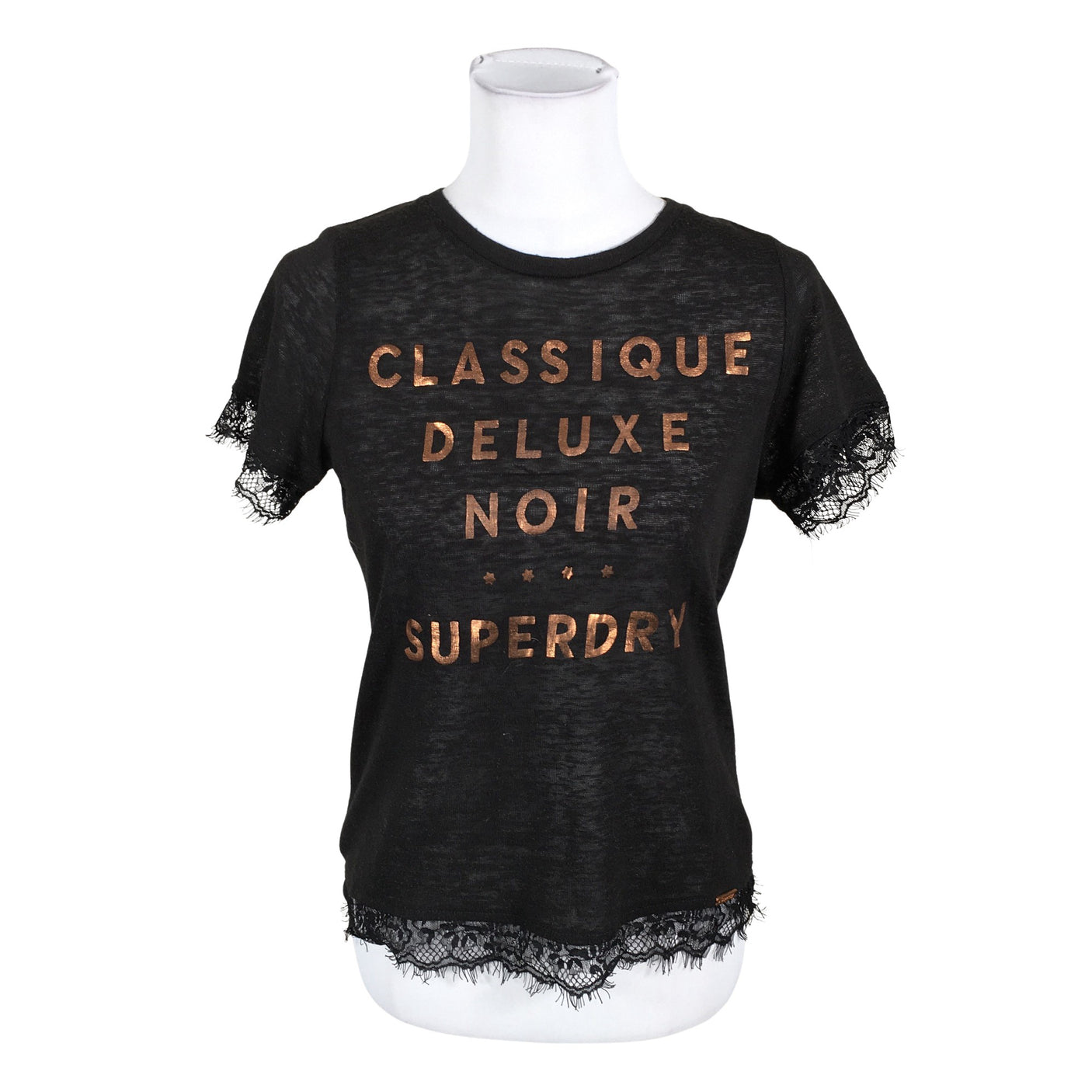 Unisex Superdry - T-särk, suurus 38 - Must (1)