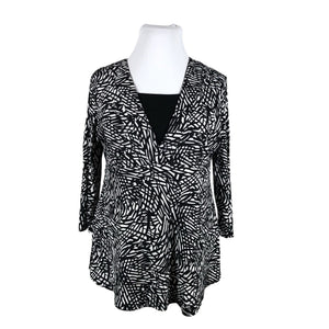 Unisex S.T.I - Trikotaažist pluus, suurus 42 - Must (1)