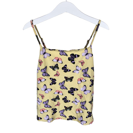 Unisex Lindex - Trikotaažist topp, suurus 134 - 140 - Kollane ()