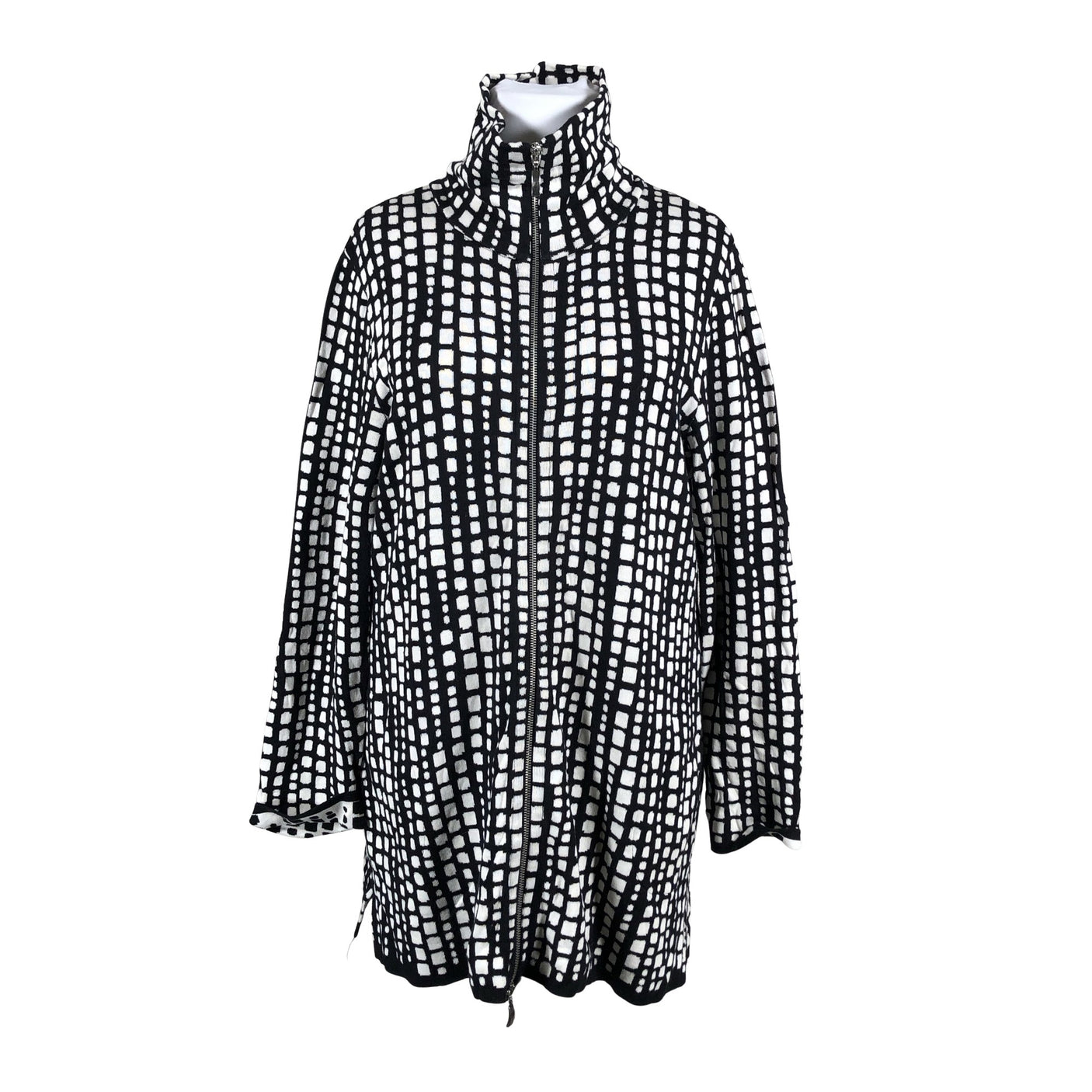 Unisex Anne Linnonmaa - Kootud tuunika, suurus 42 - Must (1)
