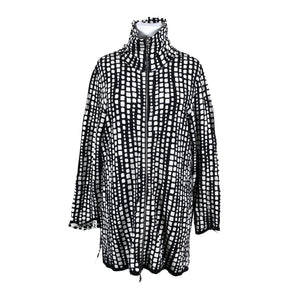 Unisex Anne Linnonmaa - Kootud tuunika, suurus 42 - Must (1)