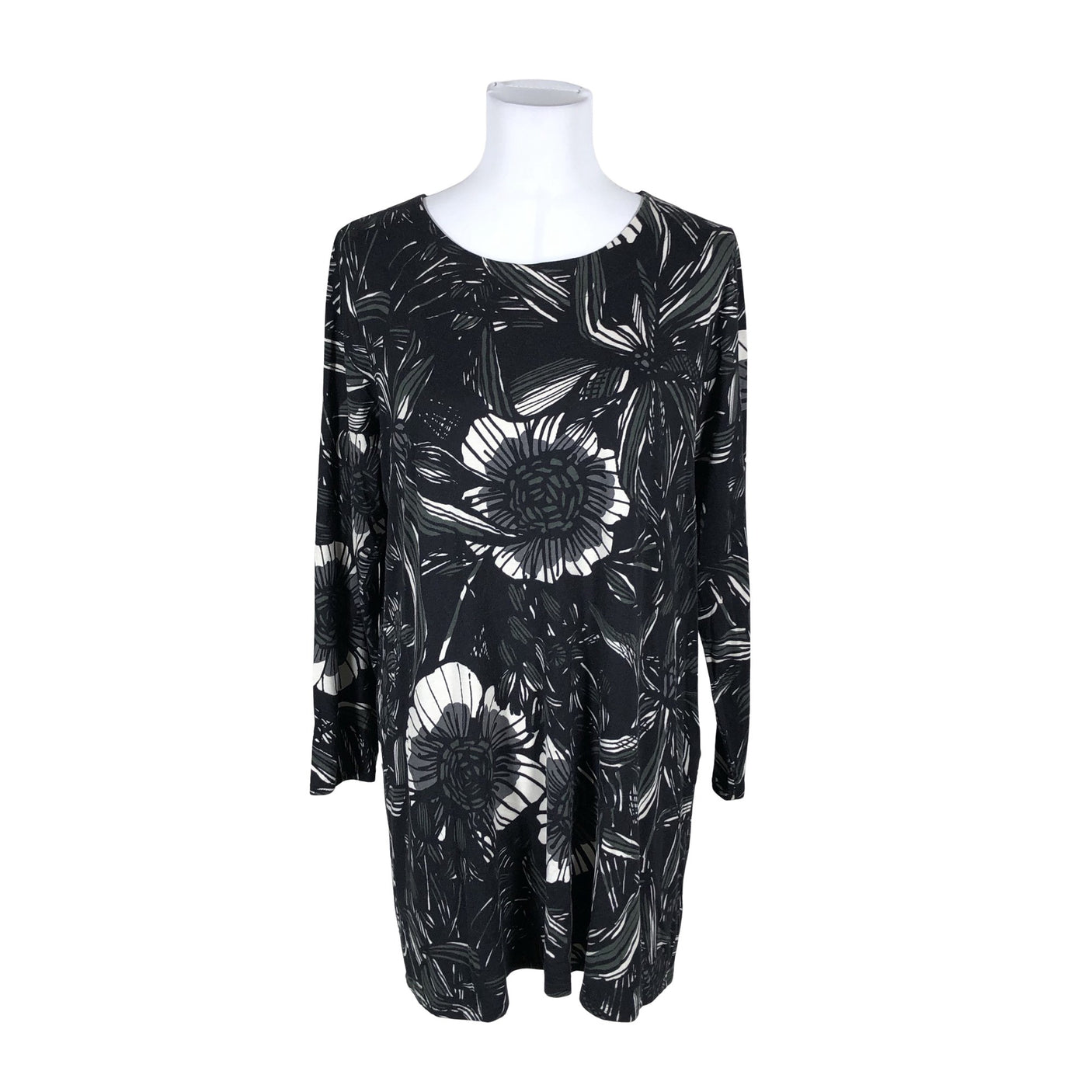 Unisex Nanso - Trikotaažist kleit, suurus 40 - Must (1)