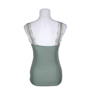 Unisex Lindex - Trikotaažist topp, suurus 38 - Türkiis (2)