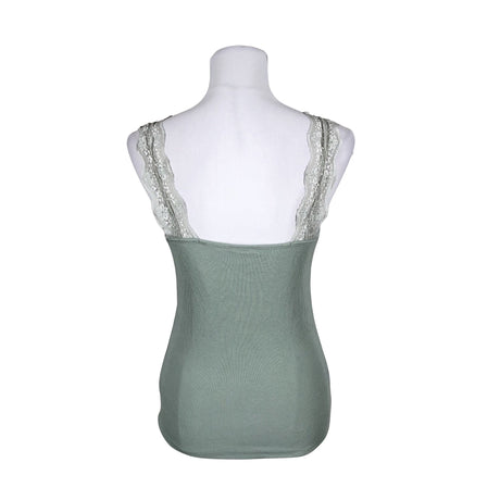 Unisex Lindex - Trikotaažist topp, suurus 38 - Türkiis (2)