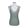 Unisex Lindex - Trikotaažist topp, suurus 38 - Türkiis ()