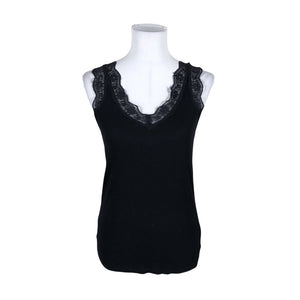 Unisex Lindex - Trikotaažist topp, suurus 40 - Must (1)