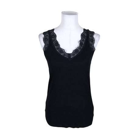 Unisex Lindex - Trikotaažist topp, suurus 40 - Must ()