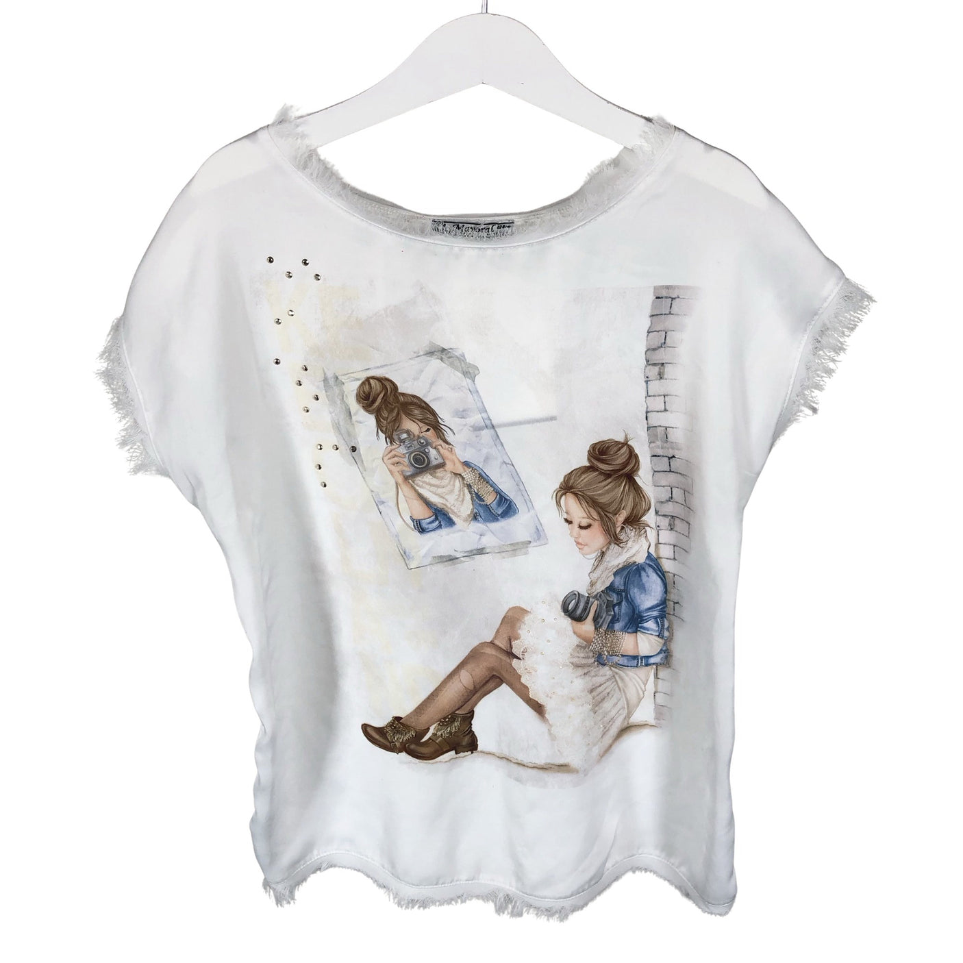 Unisex Mayoral - T-särk, suurus 122 - 128 - Valge (1)