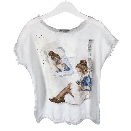 Unisex Mayoral - T-särk, suurus 122 - 128 - Valge ()