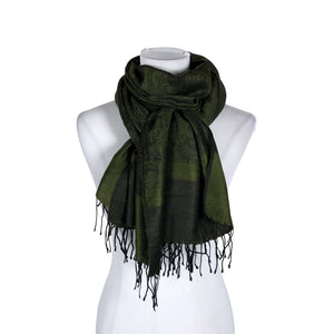 Unisex Pashmina - Õhuke sall, suurus Maxi - Roheline (1)