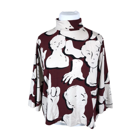 Unisex Papu - Trikotaažist pluus, suurus 42 - Veinipunane ()