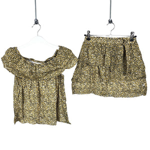 Unisex POMPdeLUX - Lühikeste käistega pluus, suurus 134 - 140 - Kollane (1)