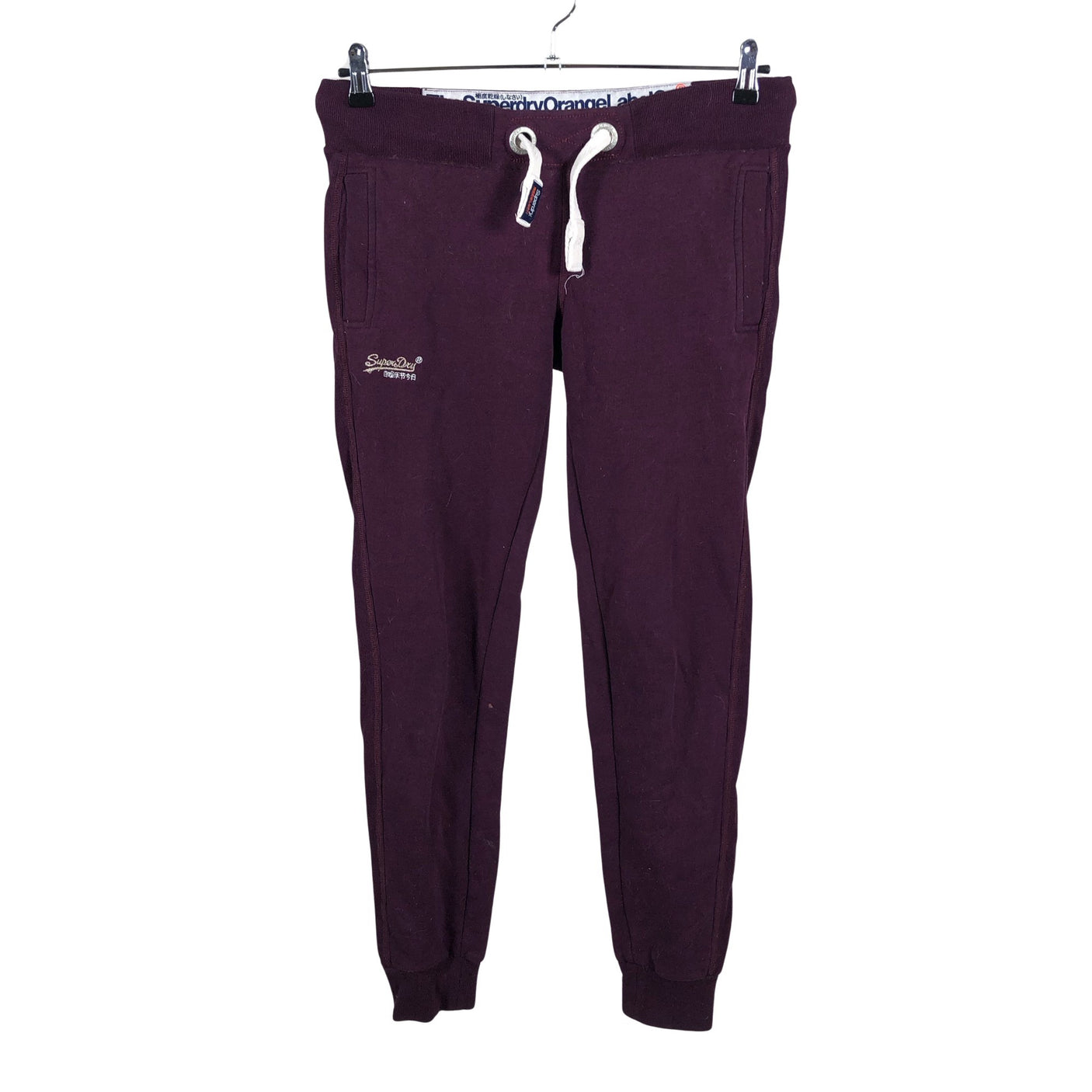Unisex Superdry - Dressikangast püksid, suurus 36 - Veinipunane (1)