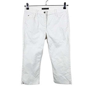Unisex Betty Barclay - Teksast poolpikad püksid, suurus 36 - Valge (1)