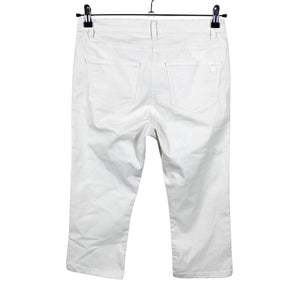 Unisex Betty Barclay - Teksast poolpikad püksid, suurus 36 - Valge (2)