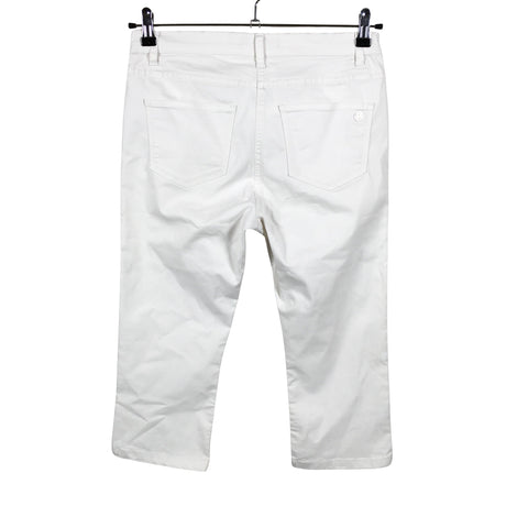 Unisex Betty Barclay - Teksast poolpikad püksid, suurus 36 - Valge (2)