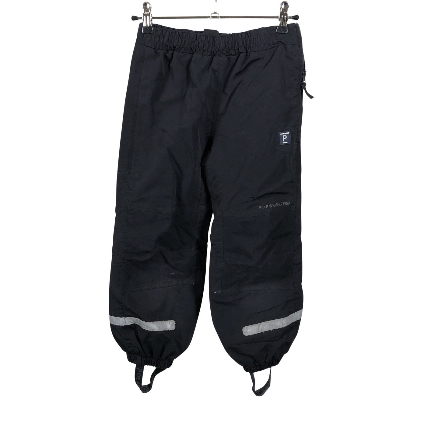 Unisex Polarn O. Pyret - Kevad-/sügispüksid, suurus 116 - 122 - Must (1)