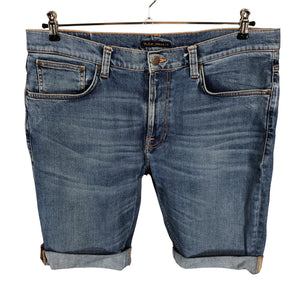 Unisex Nudie Jeans - Teksast lühikesed püksid, suurus L - Helesinine (1)