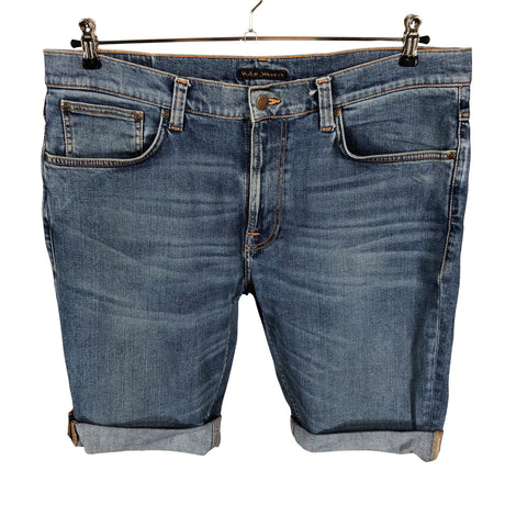 Unisex Nudie Jeans - Teksast lühikesed püksid, suurus L - Helesinine ()
