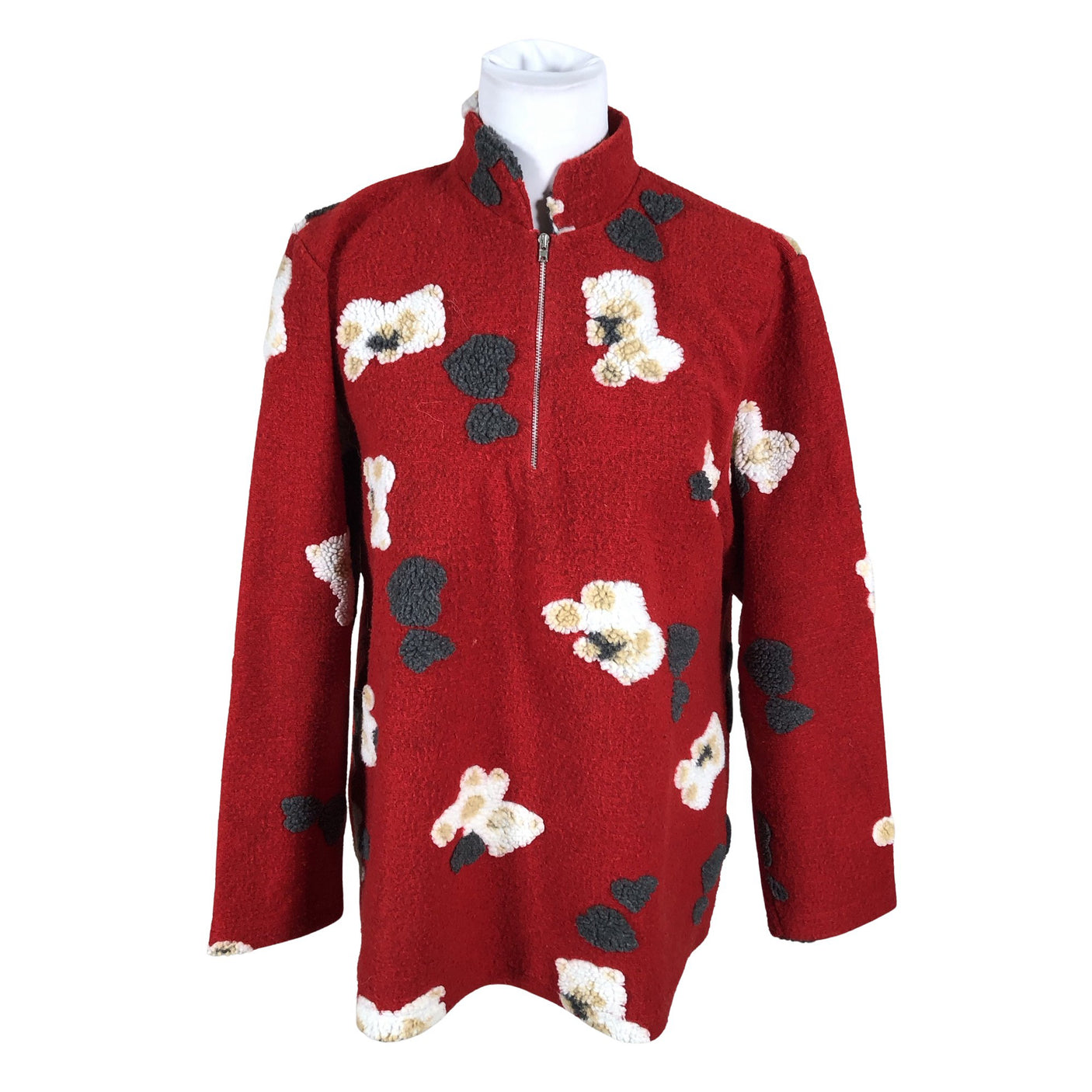 Unisex Zucchero - Fliispluus, suurus 40 - Punane (1)